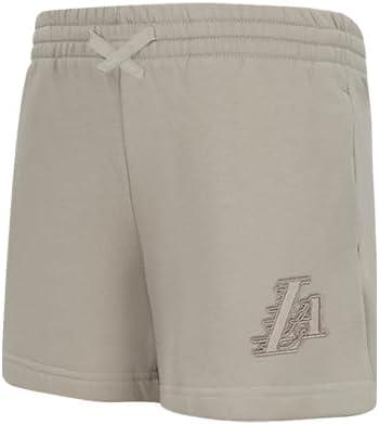 imagePro Standard Big Girls NBA Neutral Fleece Fleece ShortTaupe