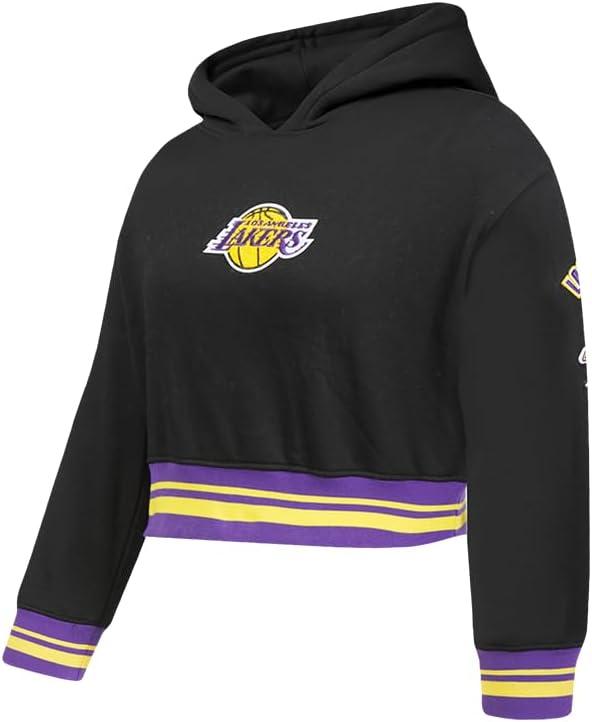 imagePro Standard Big Girls NBA Retro Classics Fleece Pull Over HoodieBlackPurple