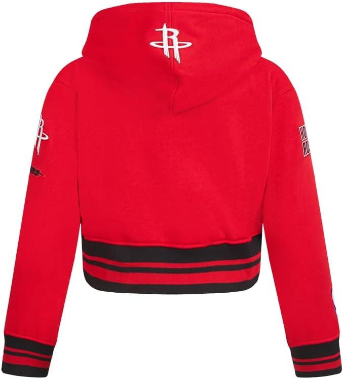 imagePro Standard Big Girls NBA Retro Classics Fleece Pull Over HoodieRedBlack