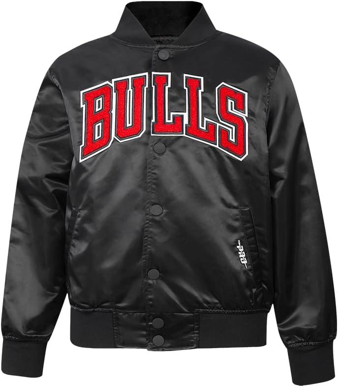 imagePro Standard Big Kids NBA Classic Chenille Satin JacketBlack