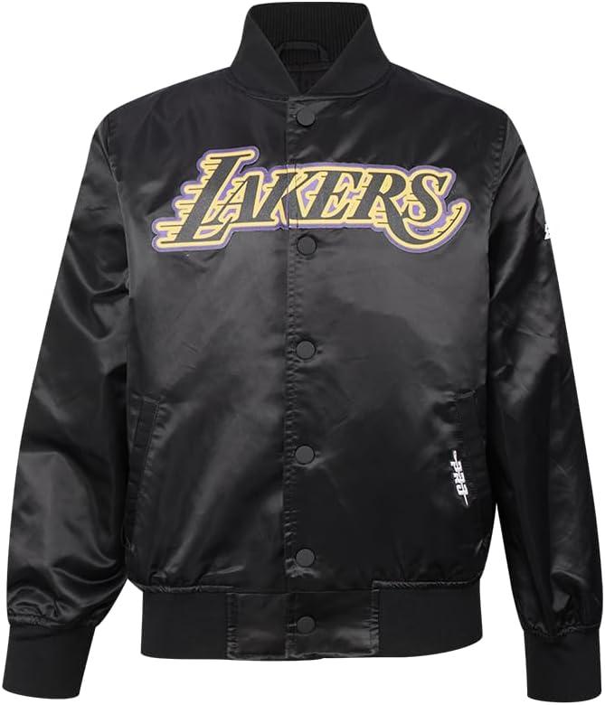imagePro Standard Big Kids NBA Classic Chenille Satin JacketBlack