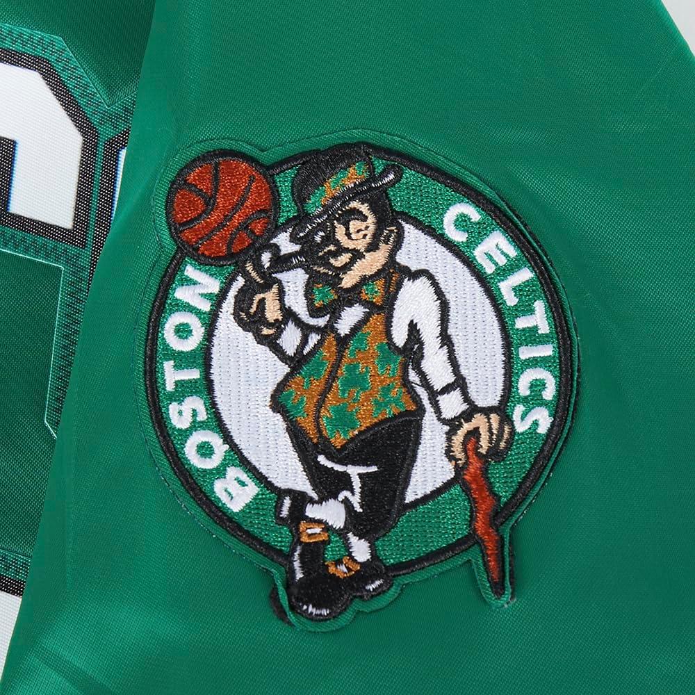 imagePro Standard Big Kids NBA Classic Chenille Satin JacketKelly Green