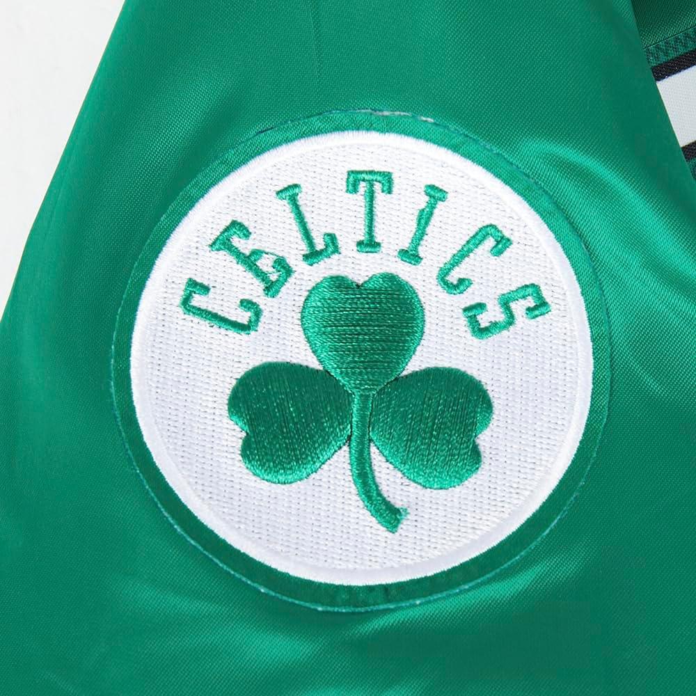 imagePro Standard Big Kids NBA Classic Chenille Satin JacketKelly Green