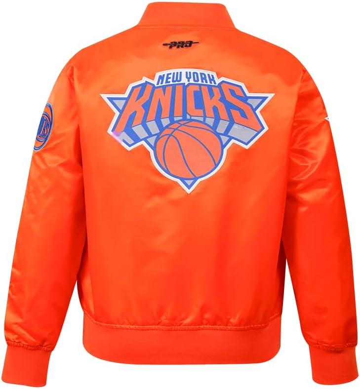 imagePro Standard Big Kids NBA Classic Chenille Satin JacketOrange