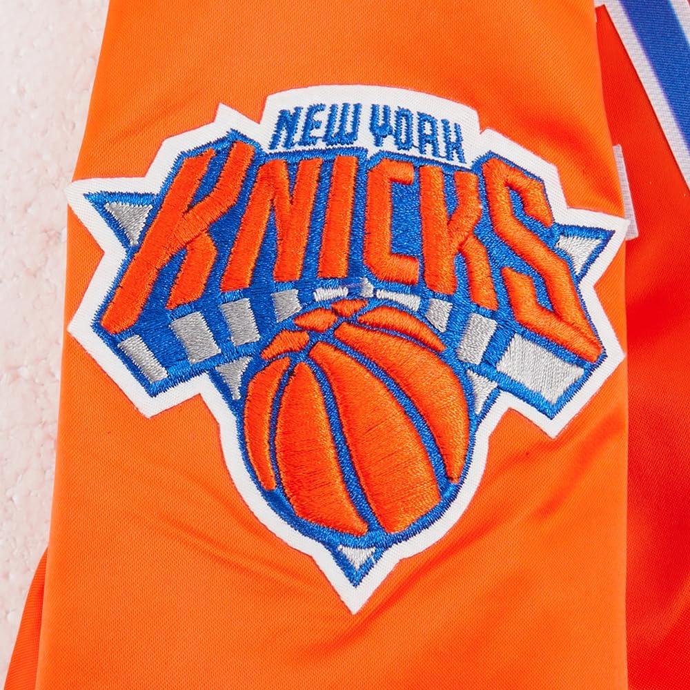 imagePro Standard Big Kids NBA Classic Chenille Satin JacketOrange
