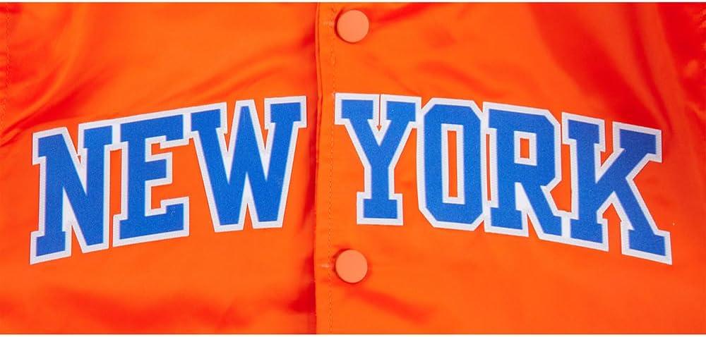 imagePro Standard Big Kids NBA Classic Chenille Satin JacketOrange