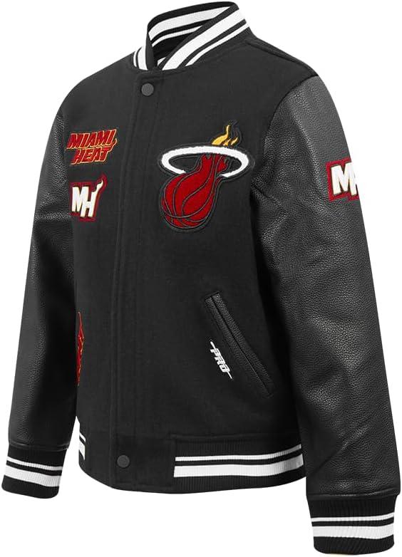 imagePro Standard Big Kids NBA Retro Classics Varsity JacketBlack