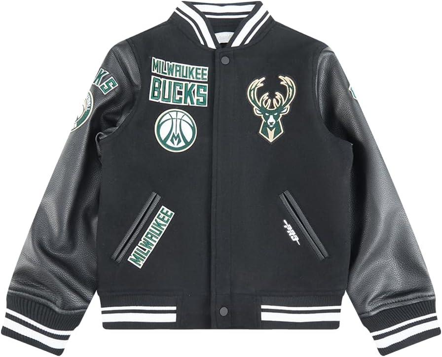 imagePro Standard Big Kids NBA Retro Classics Varsity JacketBlack