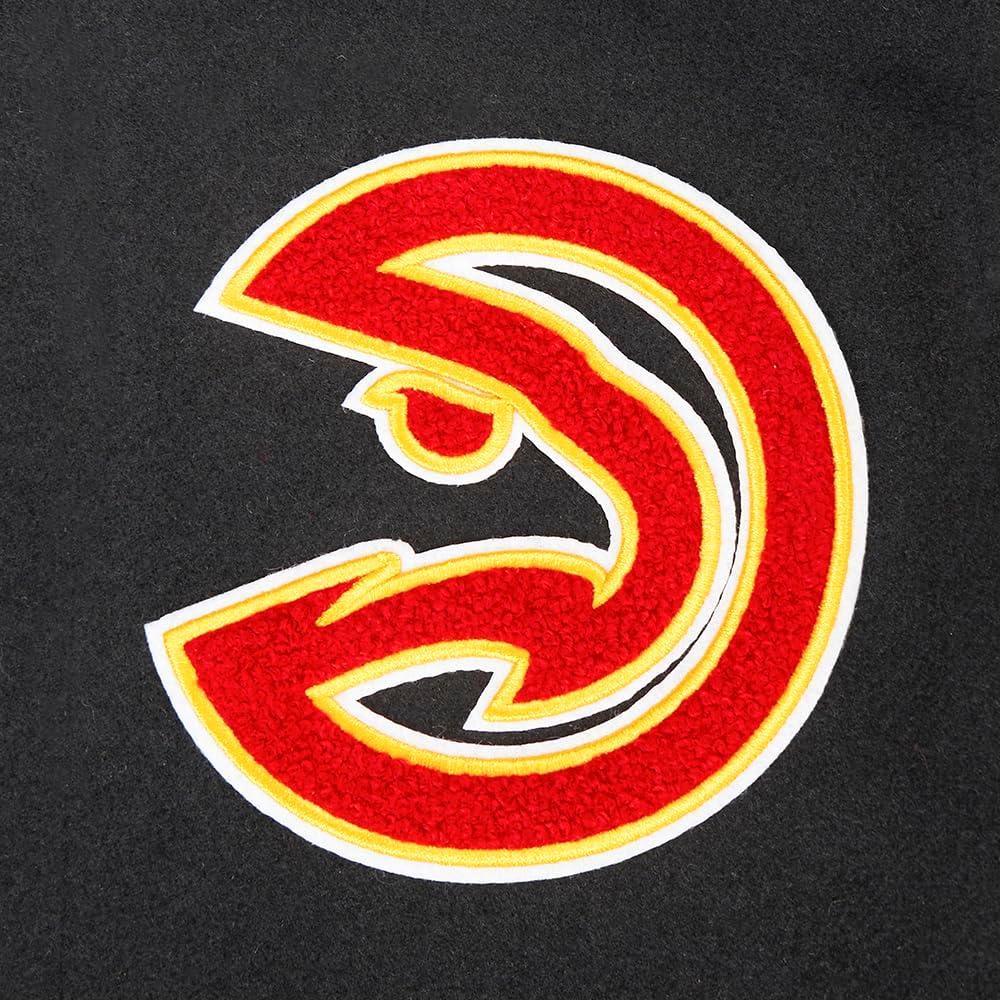 imagePro Standard Big Kids NBA Retro Classics Varsity JacketBlackRedBlack