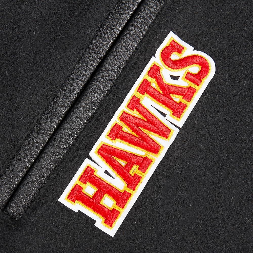 imagePro Standard Big Kids NBA Retro Classics Varsity JacketBlackRedBlack