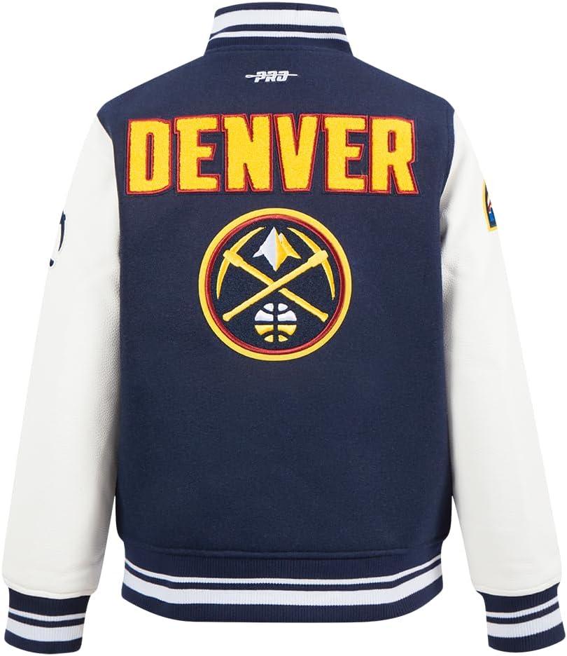 imagePro Standard Big Kids NBA Retro Classics Varsity JacketMidnight NavyWhite