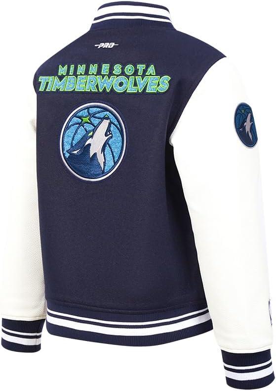 imagePro Standard Big Kids NBA Retro Classics Varsity JacketMidnight NavyWhite