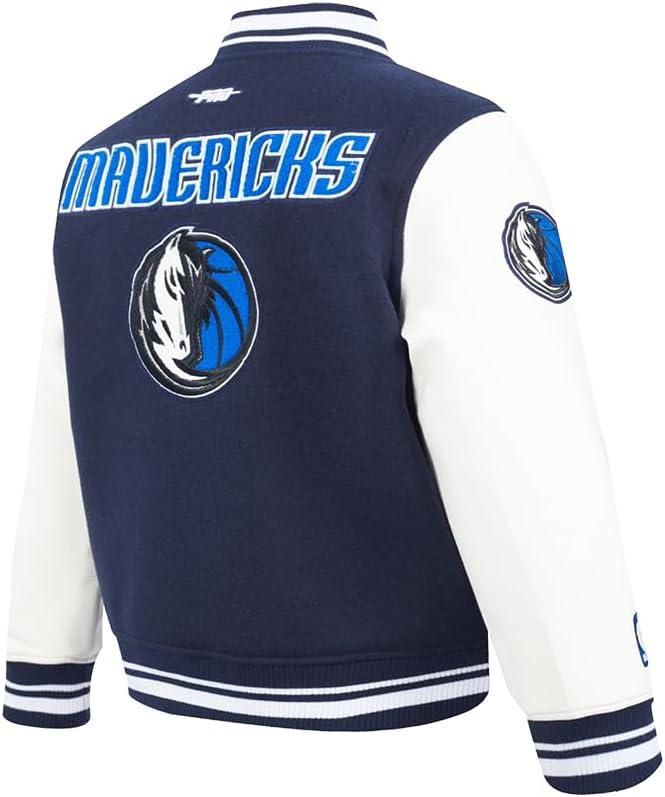 imagePro Standard Big Kids NBA Retro Classics Varsity JacketMidnight NavyWhite