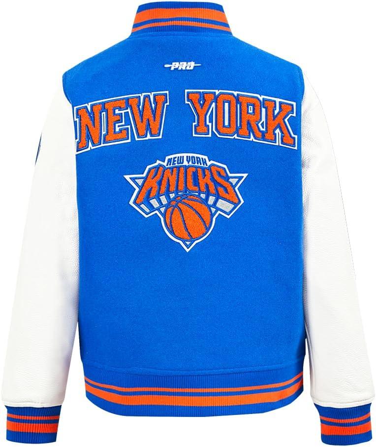 imagePro Standard Big Kids NBA Retro Classics Varsity JacketRoyalOrangeRoyal