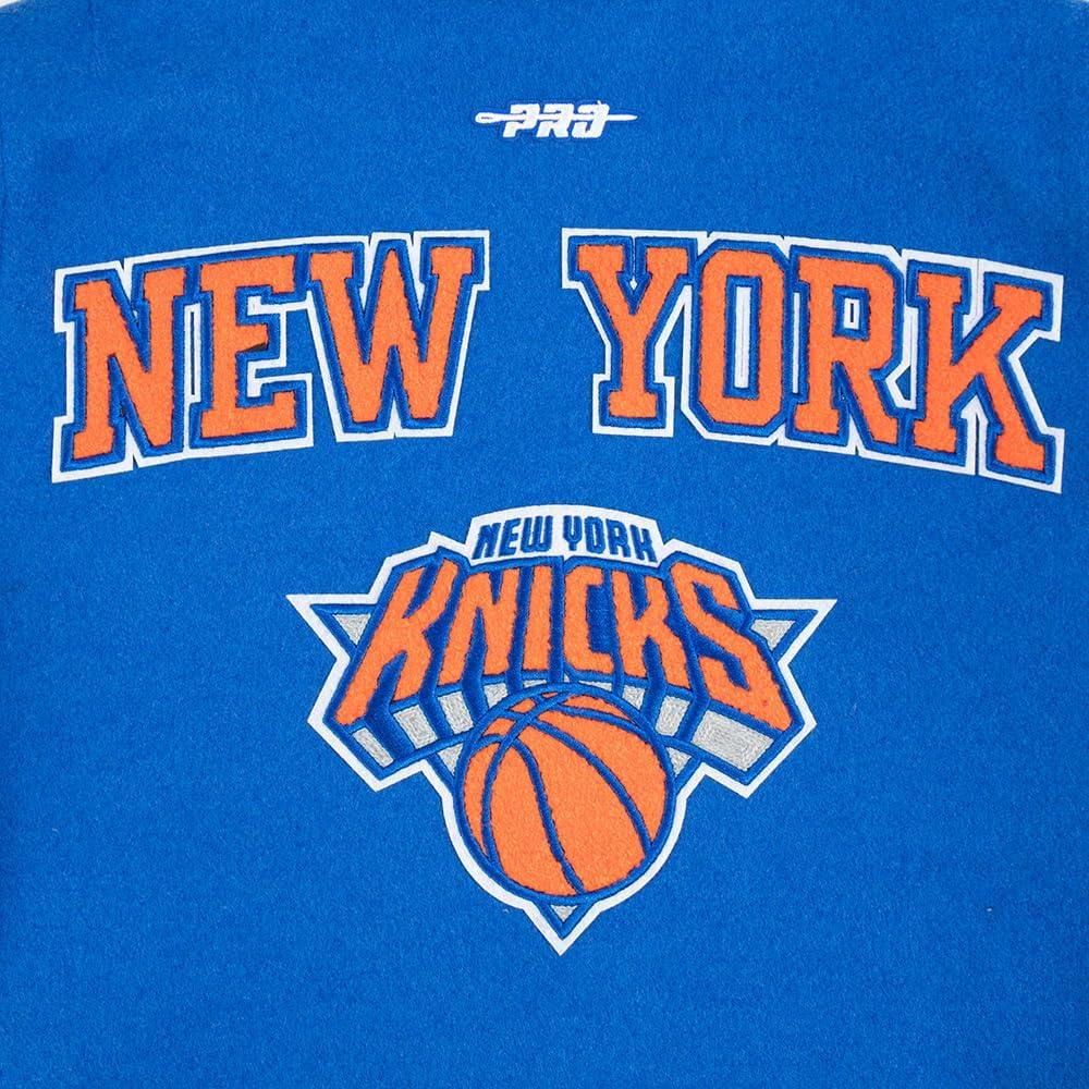 imagePro Standard Big Kids NBA Retro Classics Varsity JacketRoyalOrangeRoyal