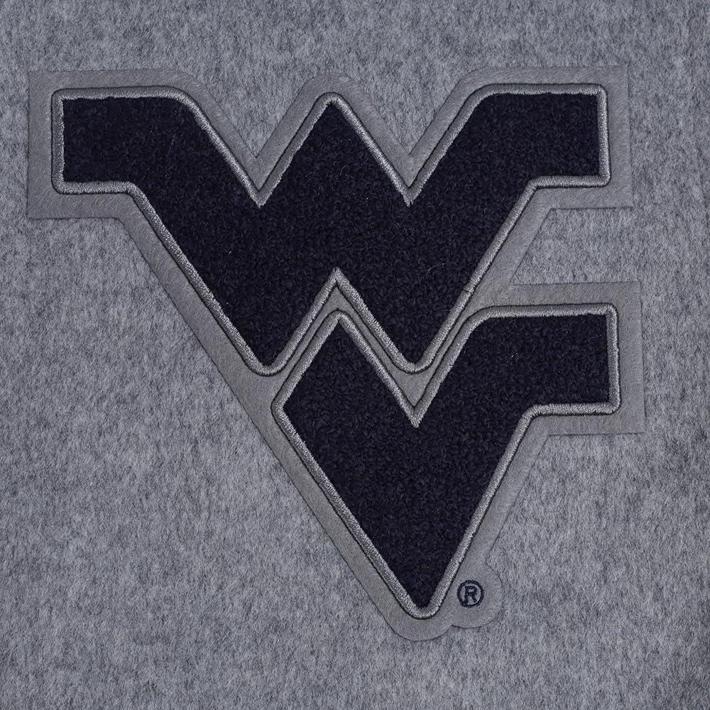 imagePro Standard Mens College Classic Chenille Varsity JacketHeather GrayWhite