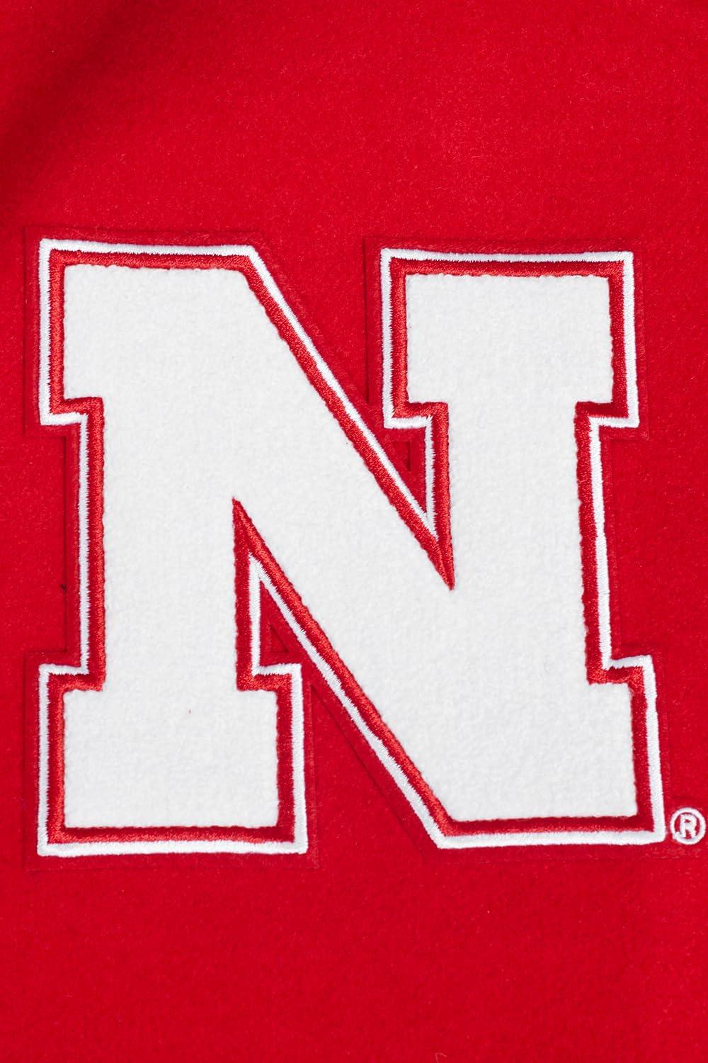 imagePro Standard Mens College Classic Chenille Varsity JacketRedWhite