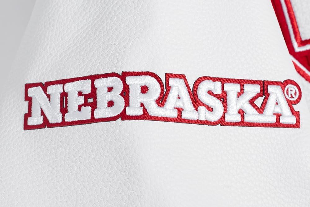 imagePro Standard Mens College Classic Chenille Varsity JacketRedWhite