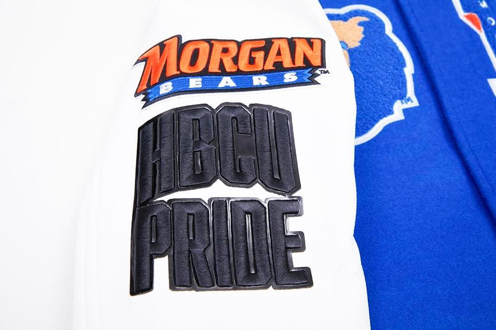 imagePro Standard Mens College Classic Chenille Varsity JacketRoyal BlueWhite