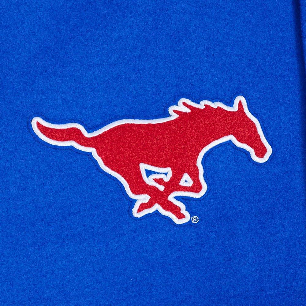 imagePro Standard Mens College Classic Chenille Varsity JacketRoyal BlueWhite