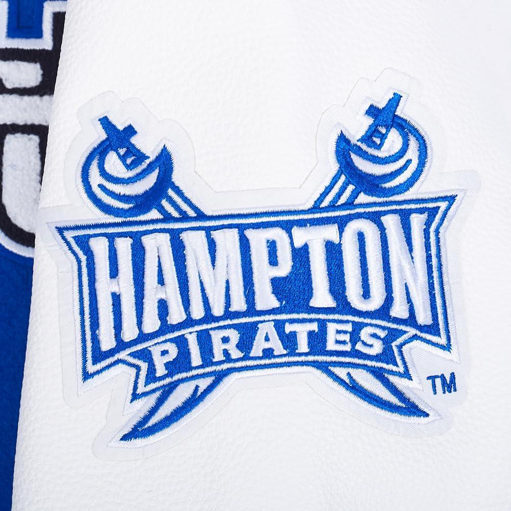 imagePro Standard Mens College Classic Chenille Varsity JacketRoyal BlueWhite