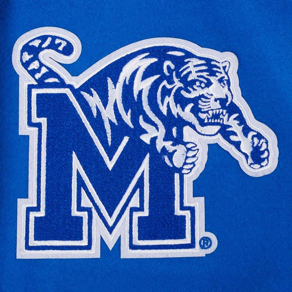 imagePro Standard Mens College Classic Chenille Varsity JacketRoyal BlueWhite