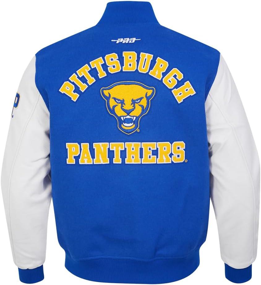imagePro Standard Mens College Classic Chenille Varsity JacketRoyal BlueWhite