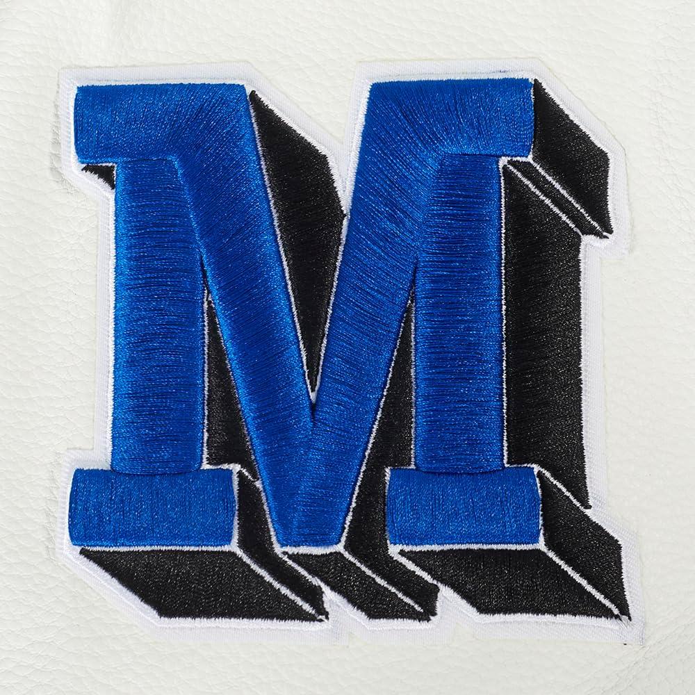 imagePro Standard Mens College Classic Chenille Varsity JacketRoyal BlueWhite