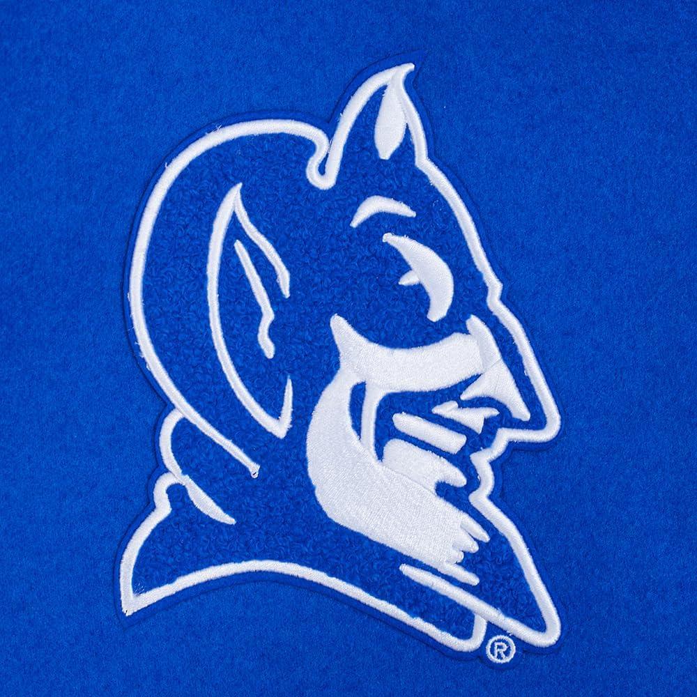 imagePro Standard Mens College Classic Chenille Varsity JacketRoyal BlueWhite