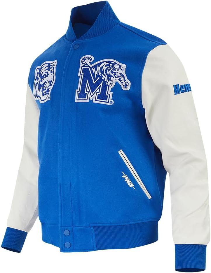 imagePro Standard Mens College Classic Chenille Varsity JacketRoyal BlueWhite