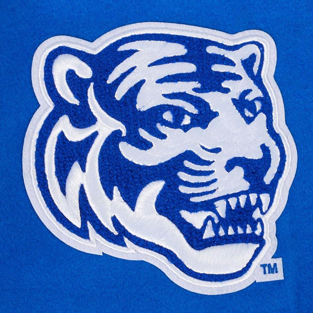 imagePro Standard Mens College Classic Chenille Varsity JacketRoyal BlueWhite