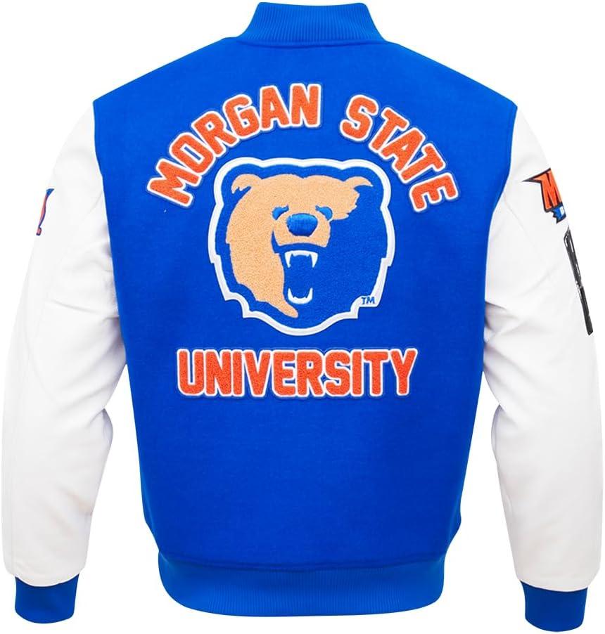 imagePro Standard Mens College Classic Chenille Varsity JacketRoyal BlueWhite