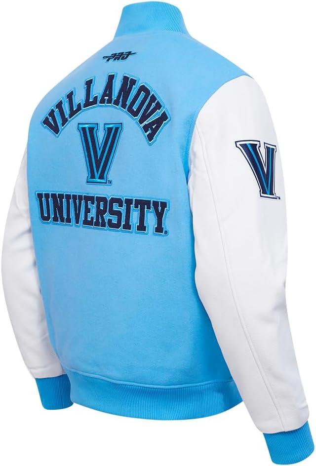 imagePro Standard Mens College Classic Chenille Varsity JacketUniversity BlueWhite