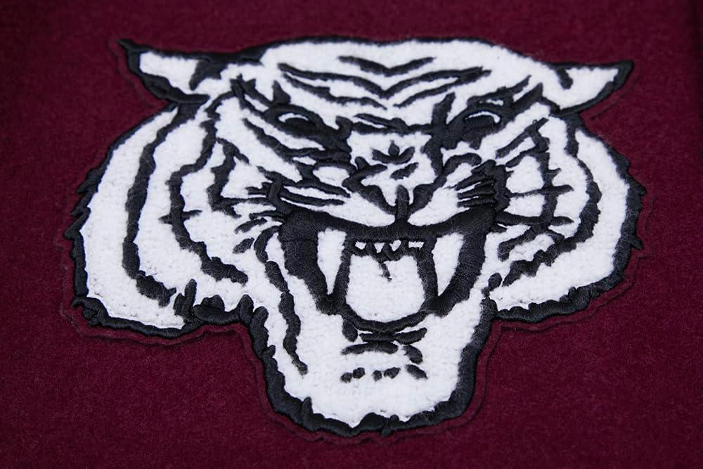 imagePro Standard Mens College Classic Chenille Varsity JacketWineWhite