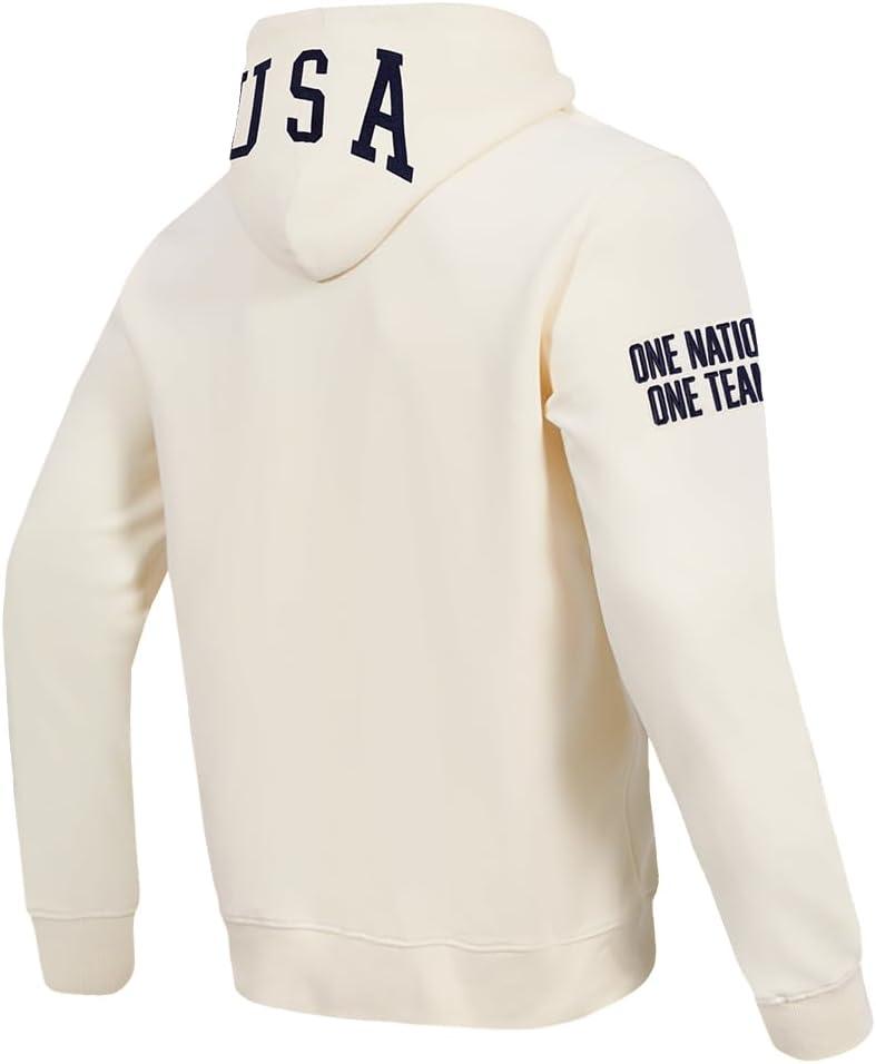 imagePro Standard Mens Ussf USWNT Soccer Classic Chenille Double Knit FullZip HoodieEggshell