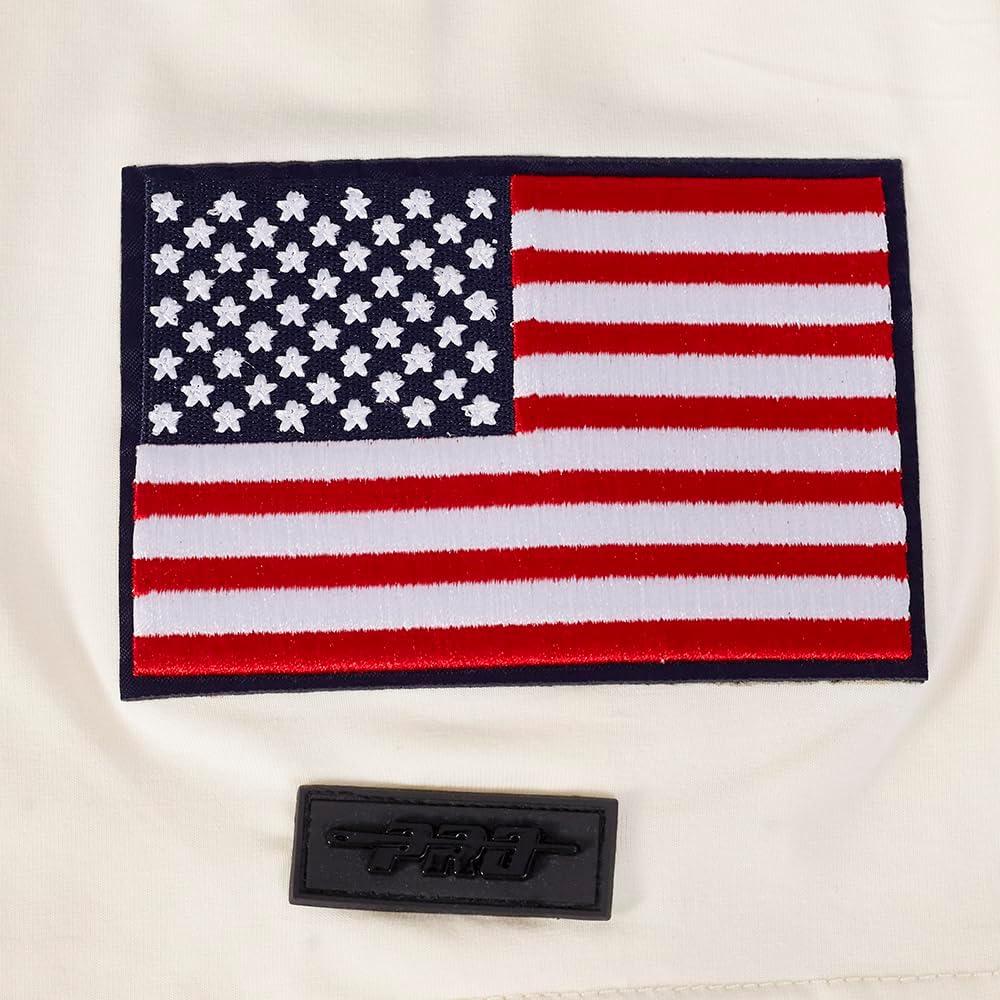 imagePro Standard Mens Ussf USWNT Soccer Classic Chenille Standard Cotton Short Sleeve ShirtEggshell