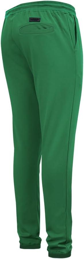 imagePro Standard NBA Mens Mens NBA Old English Brushed Back French Terry SweatpantKelly Green