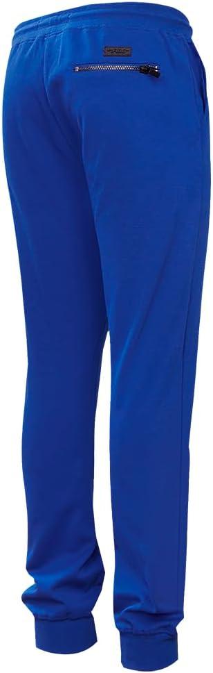 imagePro Standard NBA Mens Mens NBA Old English Brushed Back French Terry SweatpantRoyal Blue