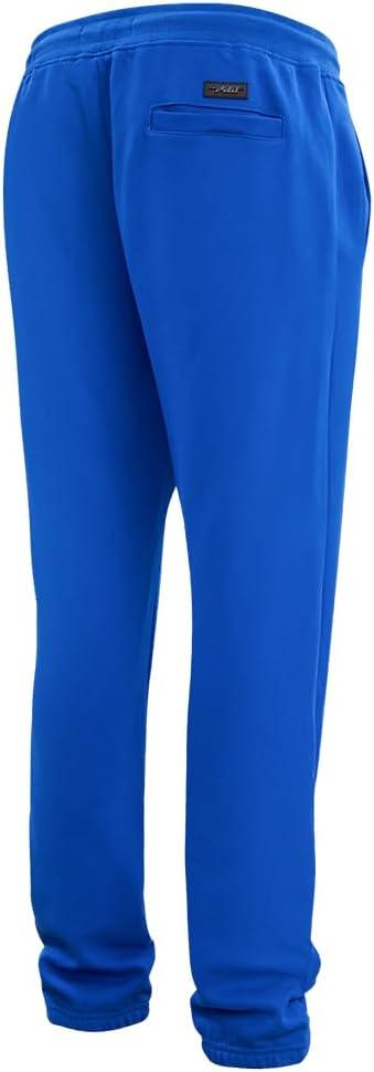 imagePro Standard NBA Mens Mens NBA Old English Brushed Back French Terry SweatpantRoyal Blue