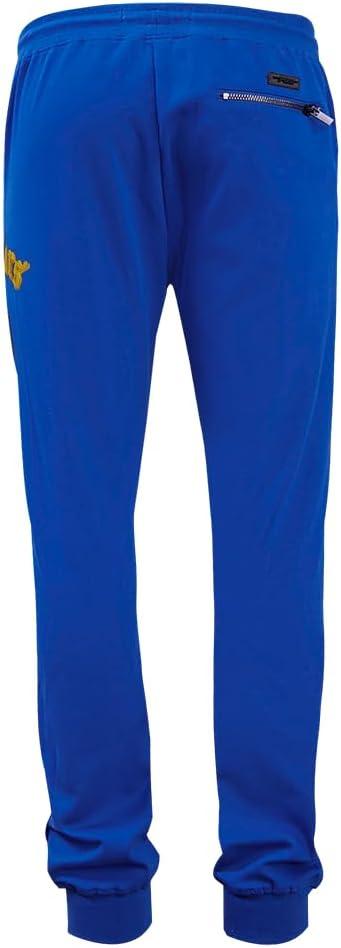 imagePro Standard NBA Mens Mens NBA Old English Brushed Back French Terry SweatpantRoyal Blue