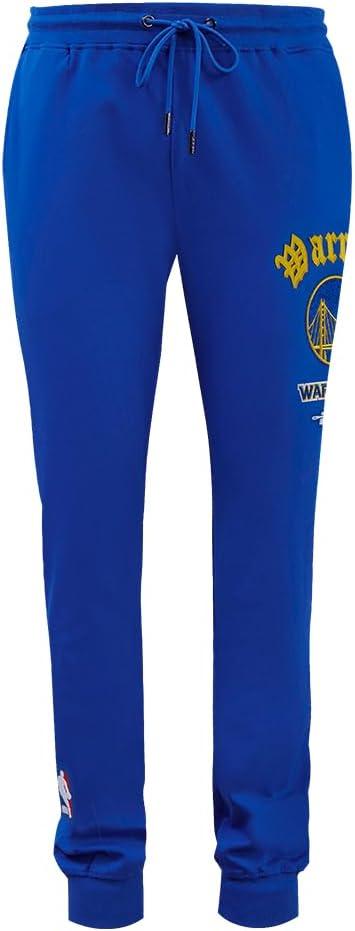 imagePro Standard NBA Mens Mens NBA Old English Brushed Back French Terry SweatpantRoyal Blue