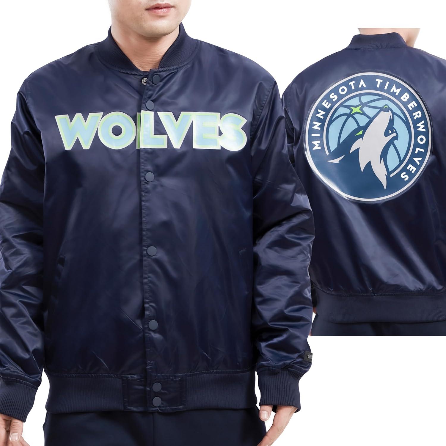 imagePro Standard NBA mens Mens Nba Classic Satin JacketMidnight Navy