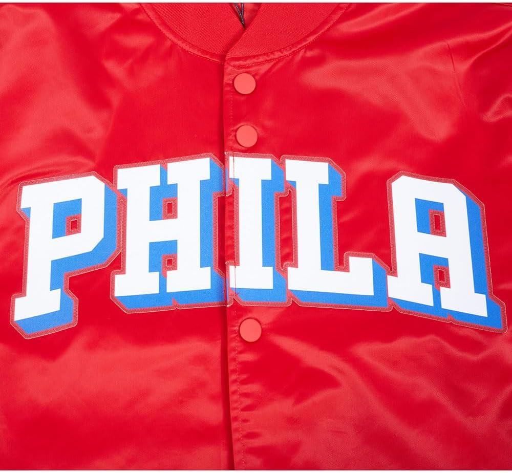 imagePro Standard NBA mens Mens Nba Classic Satin JacketRed