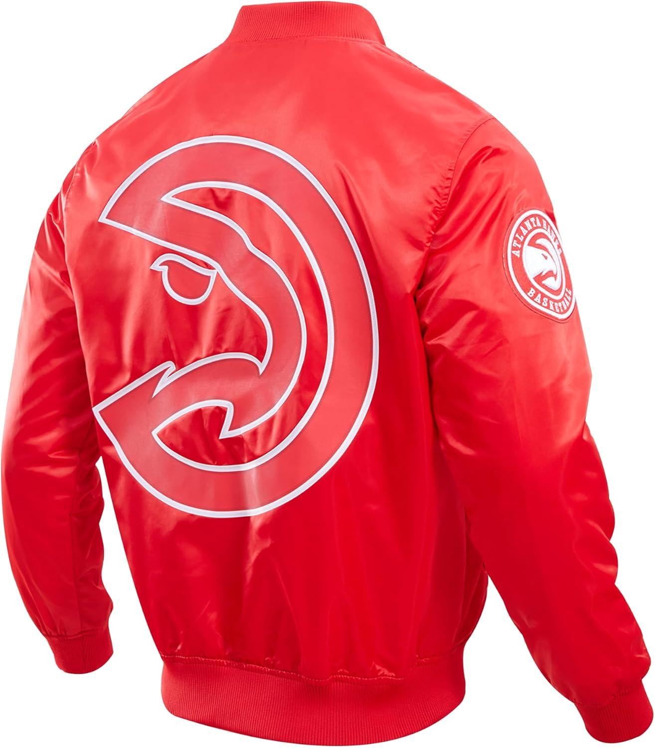 imagePro Standard NBA mens Mens Nba Classic Satin JacketRed