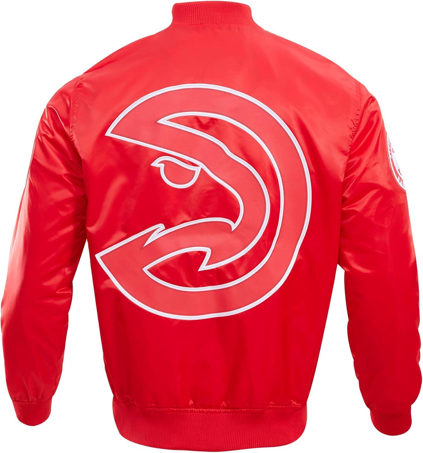 imagePro Standard NBA mens Mens Nba Classic Satin JacketRed