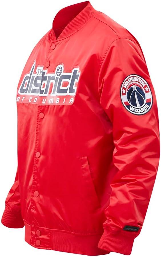 imagePro Standard NBA mens Mens Nba Classic Satin JacketRed