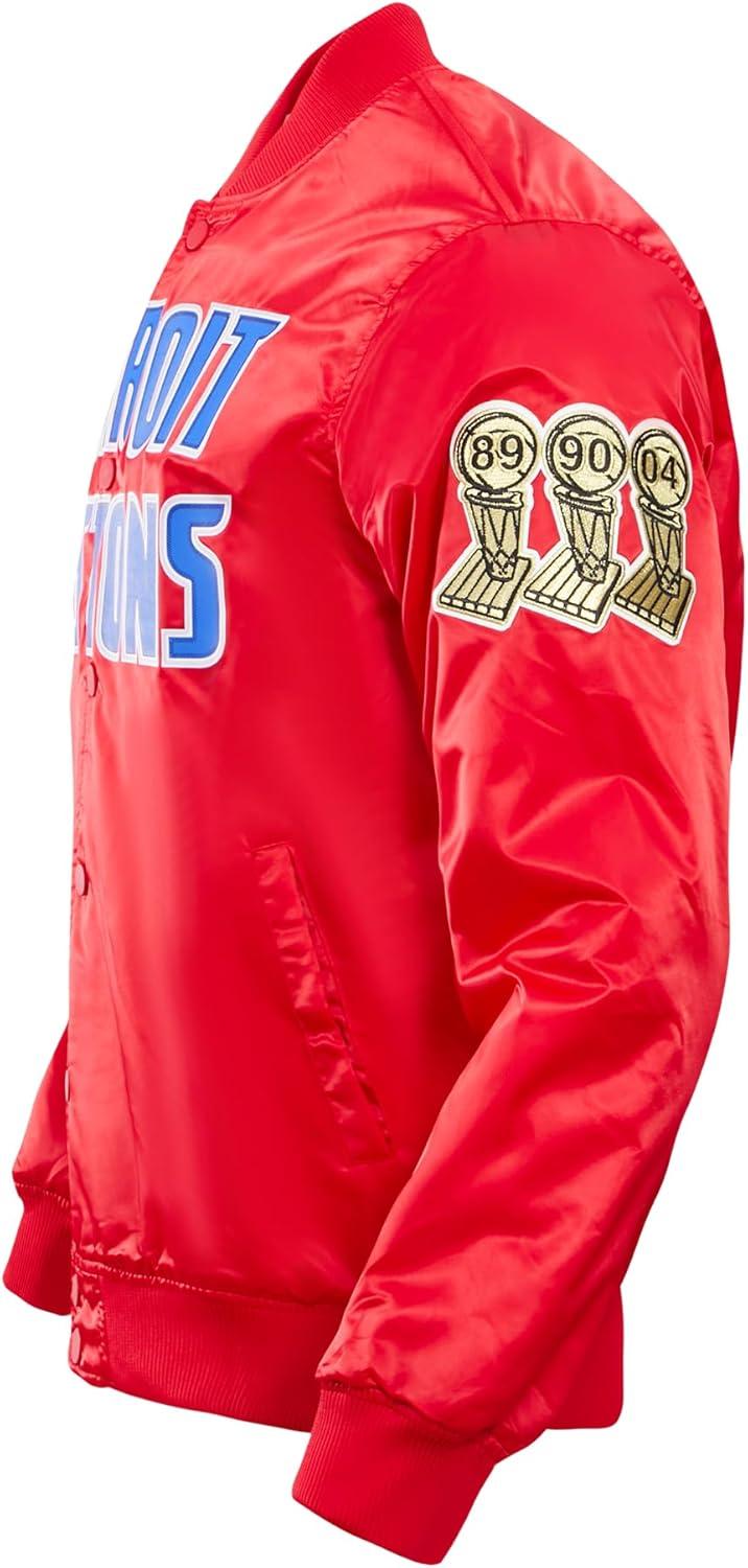 imagePro Standard NBA mens Mens Nba Classic Satin JacketRed