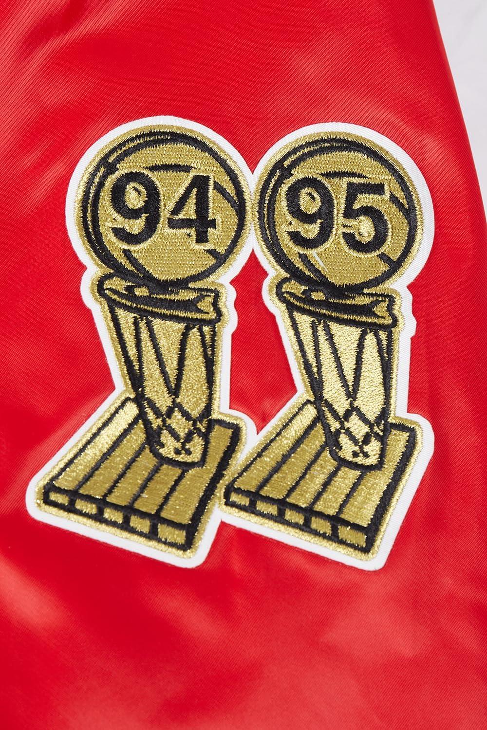 imagePro Standard NBA mens Mens Nba Classic Satin JacketRed