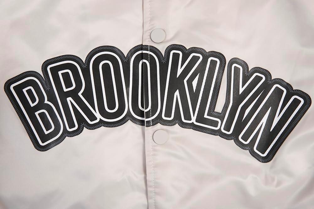 imagePro Standard NBA mens Mens Nba Classic Satin JacketSilver