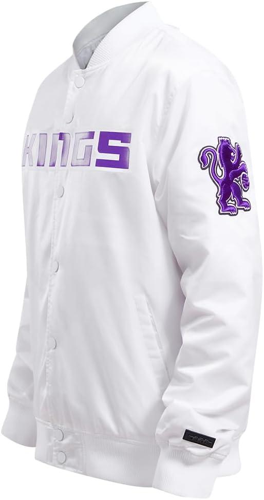 imagePro Standard NBA mens Mens Nba Classic Satin JacketWhite